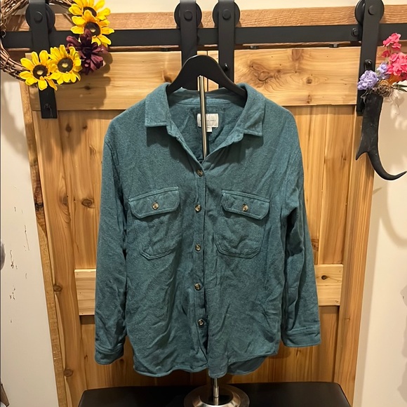 American Eagle Outfitters Tops - American Eagle Outfitters Green Utility Jacket